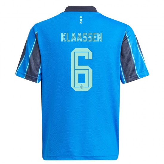Camisola AFC Ajax Davy Klaassen 6 Equipamento Segundo 2021-2022 Manga Curta